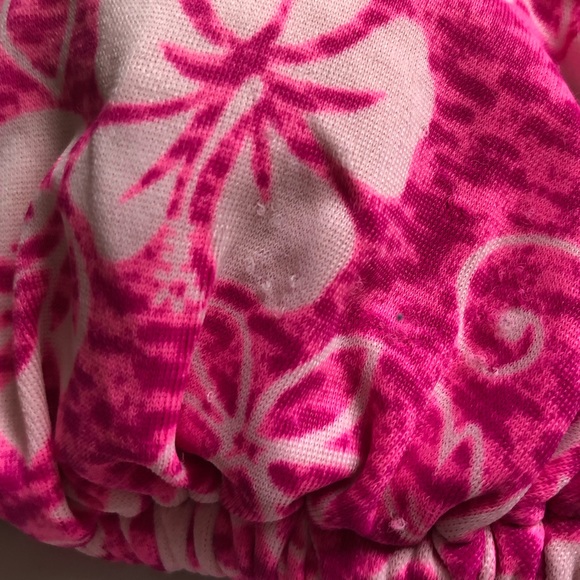 Sizzle Beach Pink Hawaiian Print Bikini Top - Picture 9 of 9